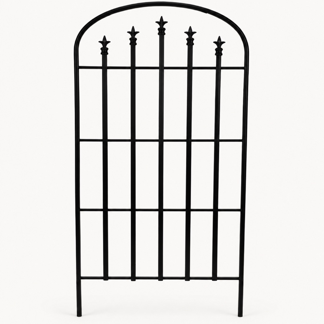 Black Spear Top Garden Fence