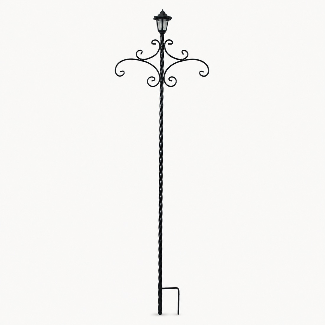 Double Arm Solar Lantern Plant Hanger Stake