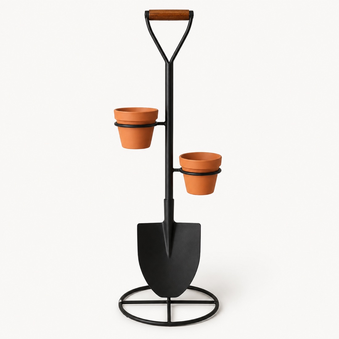 Garden Spade Double Pot Plant Stand