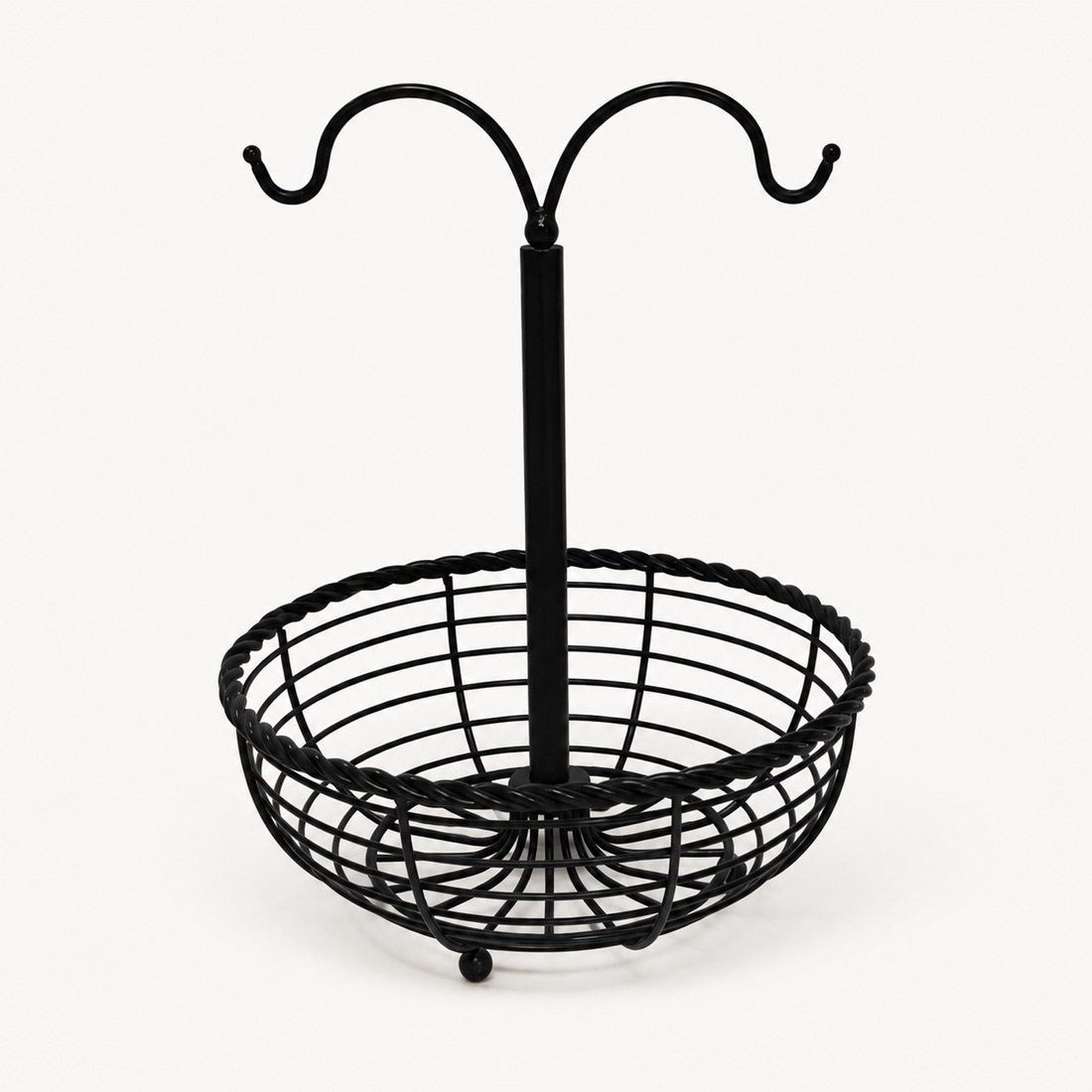 Single Wire Basket With Double Hooks