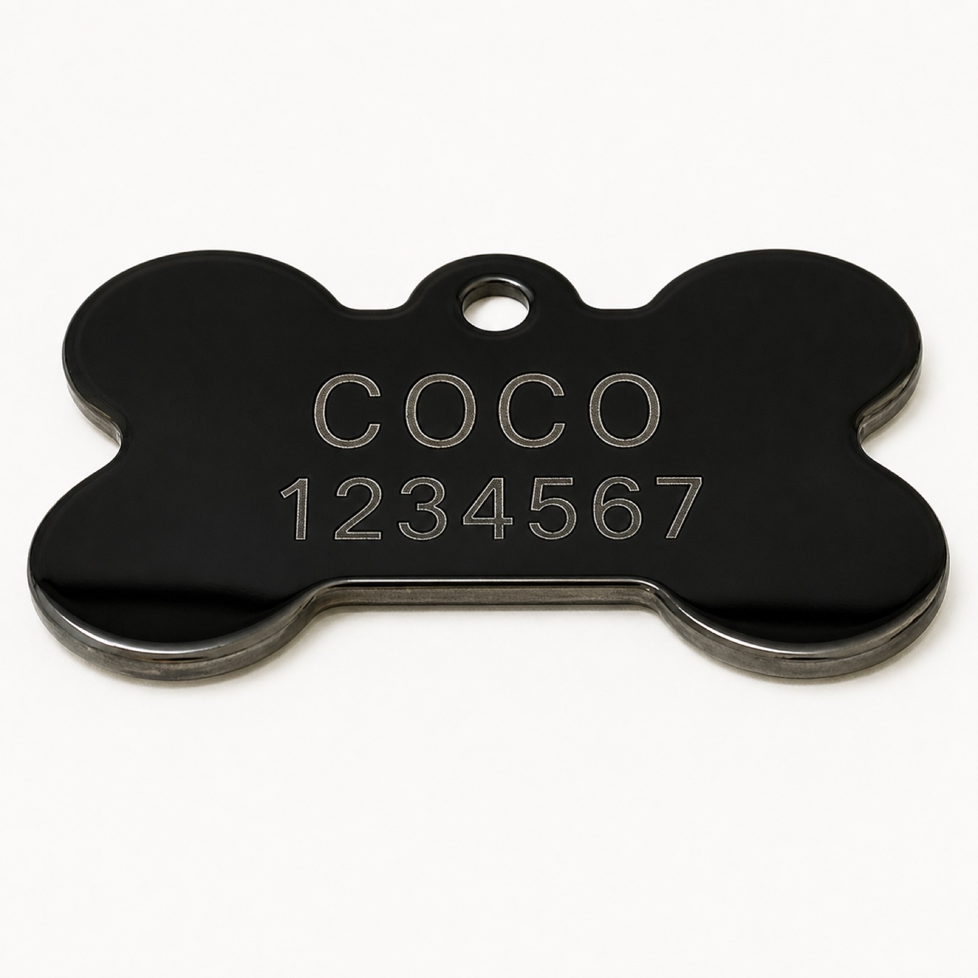 Black Bone Dog Tag