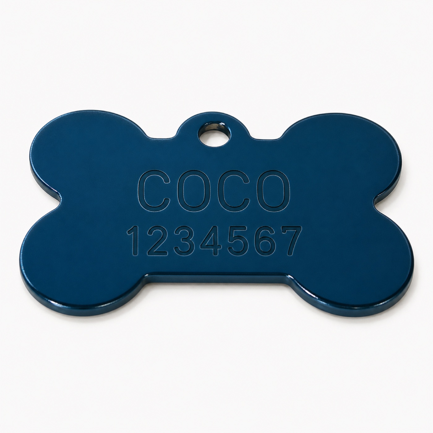 Blue Bone Dog Tag